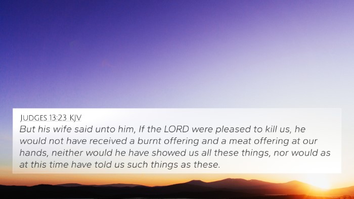 Judges 13:23 KJV Bible Verse Image