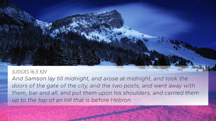 Judges 16:3 Explained