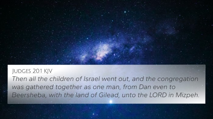 Judges 20:1 KJV Bible Verse Image