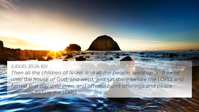 Judges 20:26 KJV Bible Verse Image