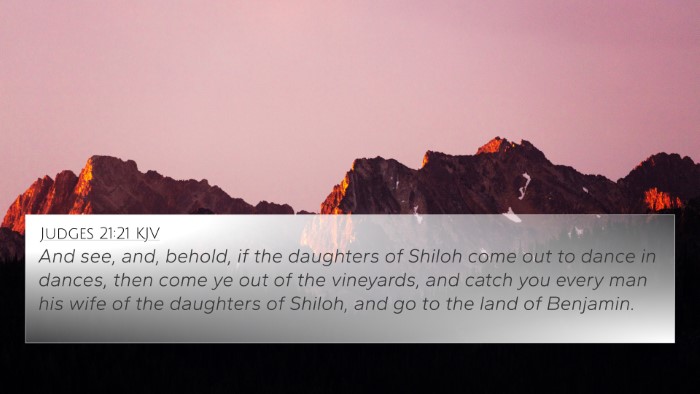Judges 21:21 KJV Bible Verse Image