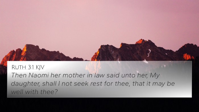 Ruth 3:1 KJV Bible Verse Image