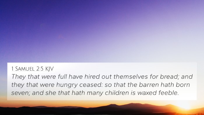 1 Samuel 2:5 KJV Bible Verse Image