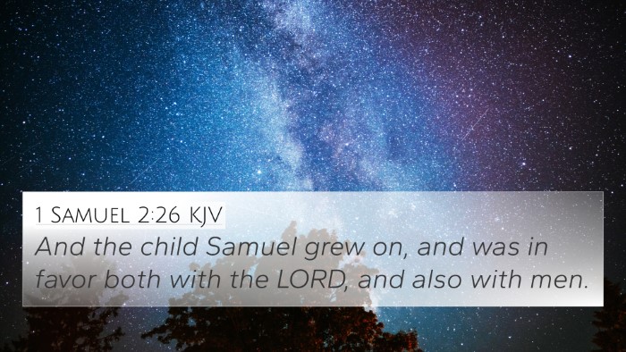 1 Samuel 2:26 KJV Bible Verse Image
