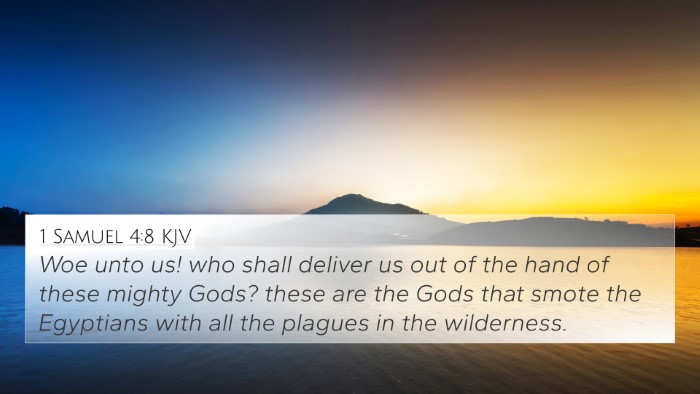 1 Samuel 4:8 KJV Bible Verse Image