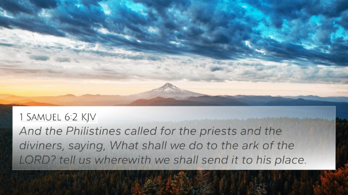 1 Samuel 6:2 KJV Bible Verse Image