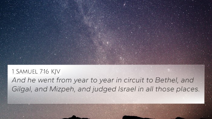 1 Samuel 7:16 KJV Bible Verse Image
