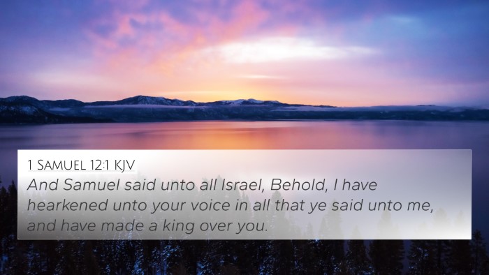 1 Samuel 12:1 KJV Bible Verse Image