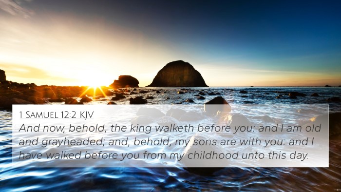 1 Samuel 12:2 KJV Bible Verse Image