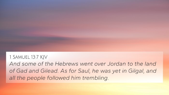 1 Samuel 13:7 Explained