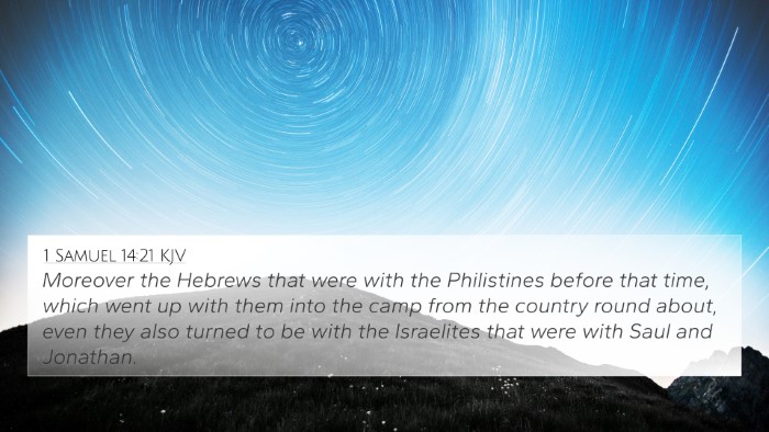 1 Samuel 14:21 Explained
