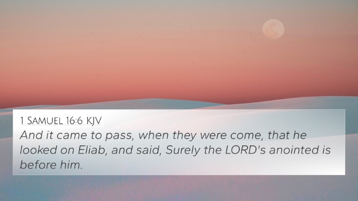 1 Samuel 16:6 Explained