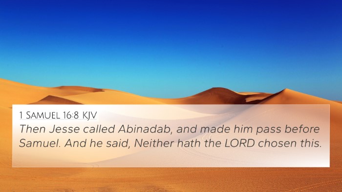 1 Samuel 16:8 Explained