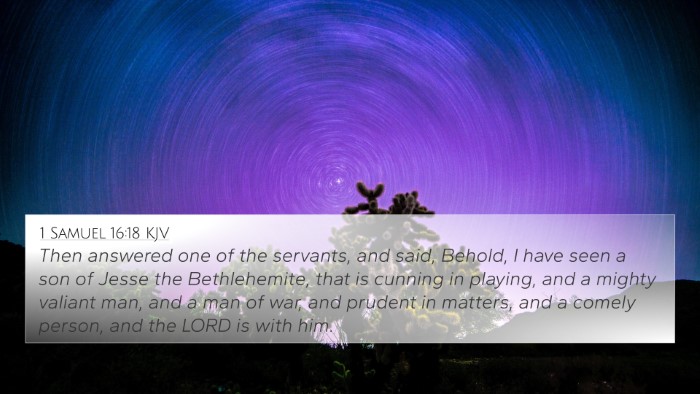1 Samuel 16:18 Explained