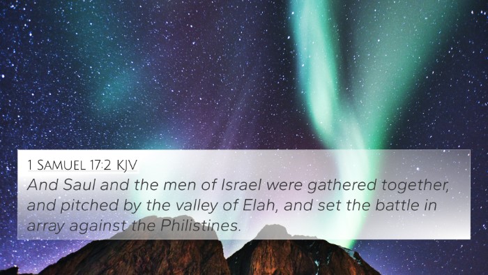 1 Samuel 17:2 Explained