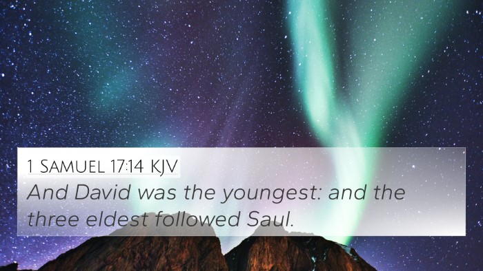 1 Samuel 17:14 Explained