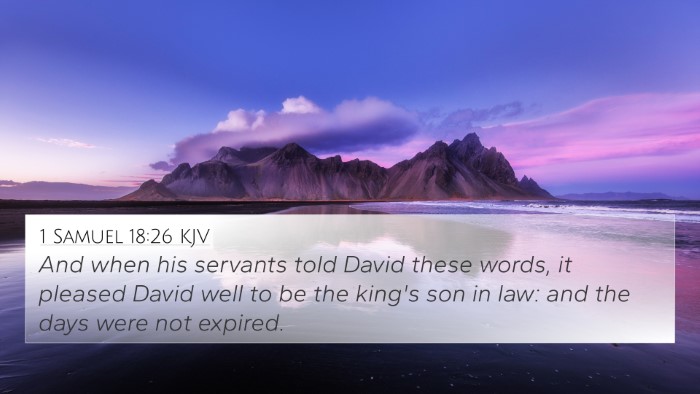 1 Samuel 18:26 KJV Bible Verse Image