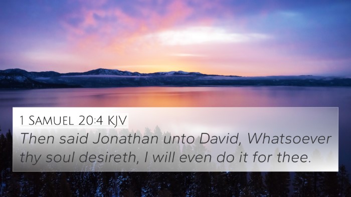 1 Samuel 20:4 KJV Bible Verse Image
