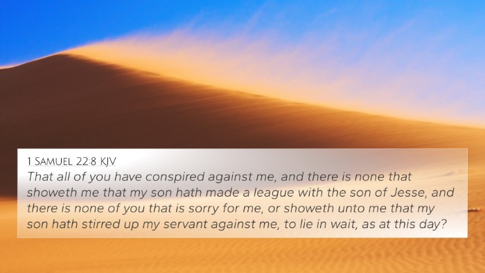 1 Samuel 22:8 Explained