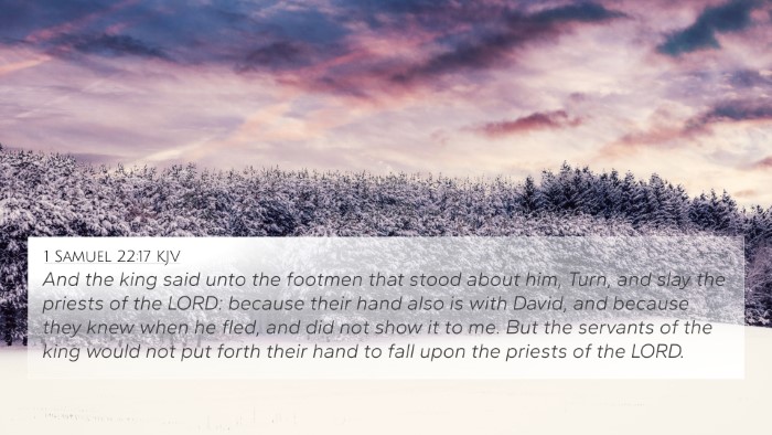 1 Samuel 22:17 KJV Bible Verse Image