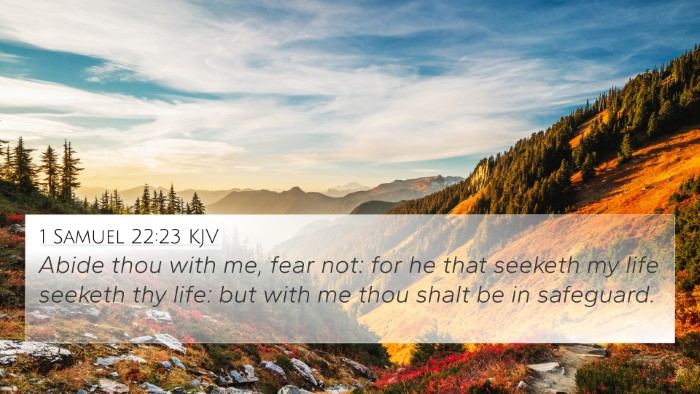 1 Samuel 22:23 Explained