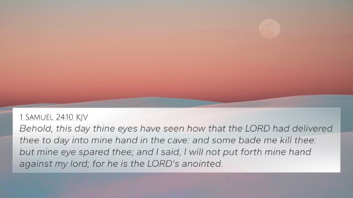 1 Samuel 24:10 Explained