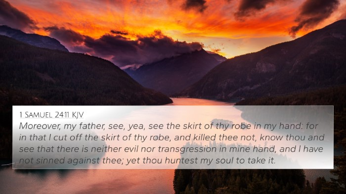 1 Samuel 24:11 Explained