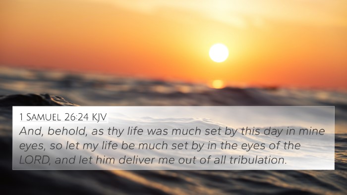 1 Samuel 26:24 KJV Bible Verse Image