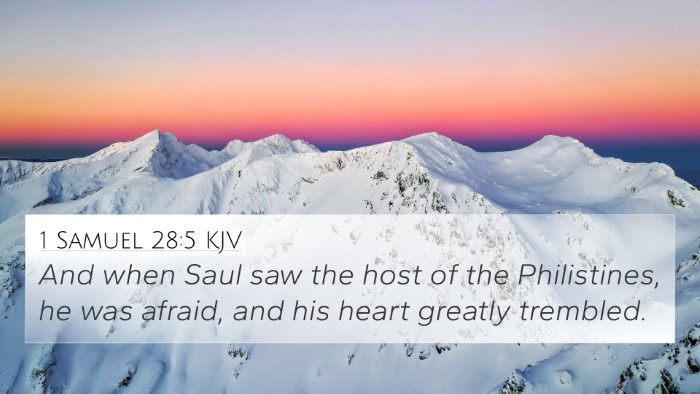 1 Samuel 28:5 Explained