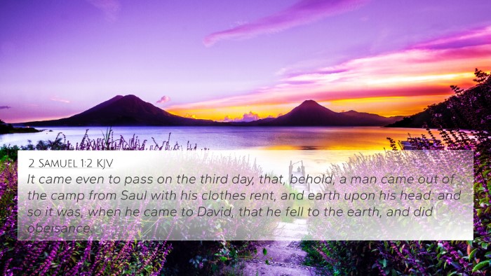 2 Samuel 1:2 KJV Bible Verse Image