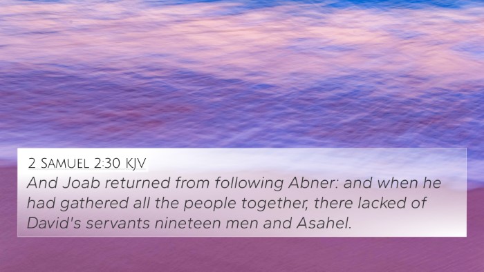 2 Samuel 2:30 Explained