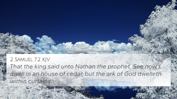 2 Samuel 7:2 KJV Bible Verse Image