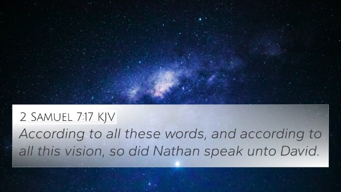 2 Samuel 7:17 Explained