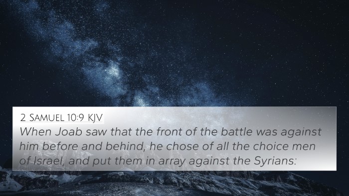 2 Samuel 10:9 KJV Bible Verse Image
