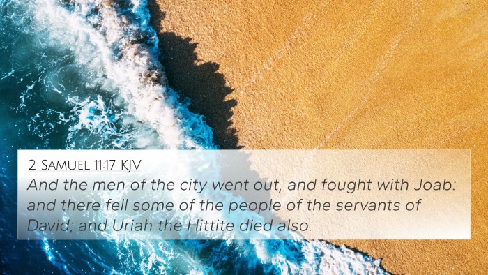 2 Samuel 11:17 KJV Bible Verse Image