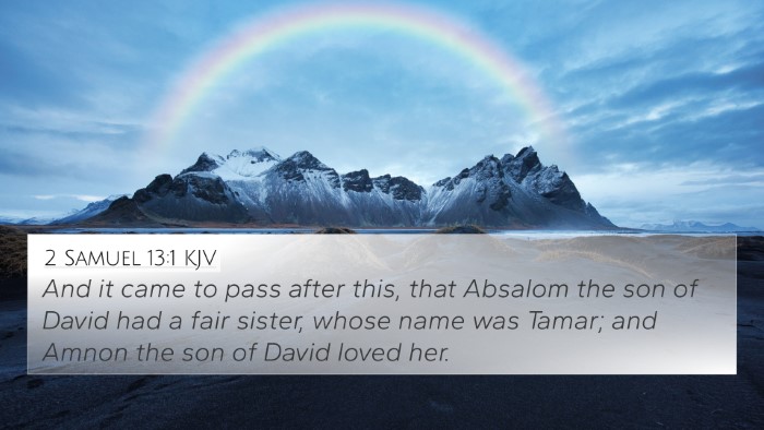 2 Samuel 13:1 KJV Bible Verse Image