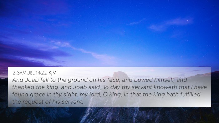 2 Samuel 14:22 Explained