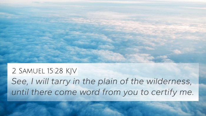 2 Samuel 15:28 KJV Bible Verse Image