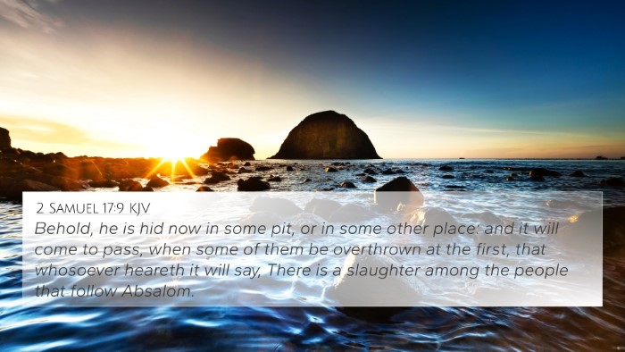 2 Samuel 17:9 KJV Bible Verse Image