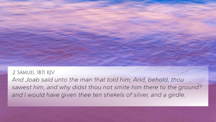 2 Samuel 18:11 KJV Bible Verse Image