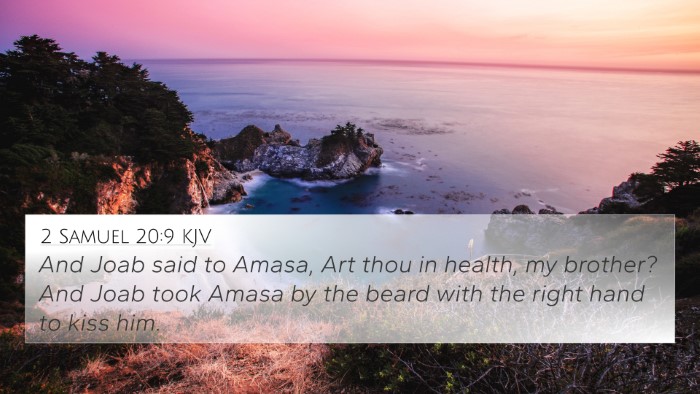 2 Samuel 20:9 KJV Bible Verse Image