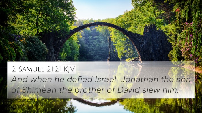 2 Samuel 21:21 Explained