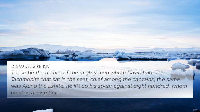 2 Samuel 23:8 Explained