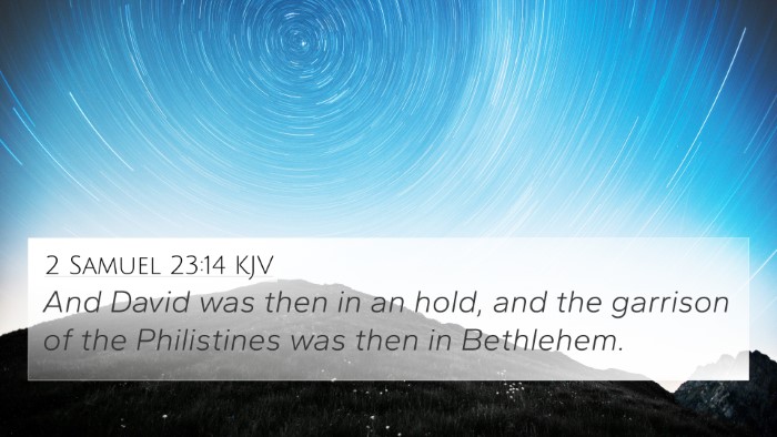 2 Samuel 23:14 Explained