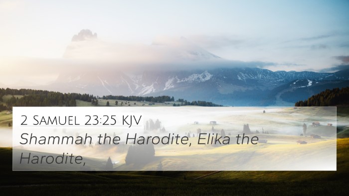 2 Samuel 23:25 KJV Bible Verse Image