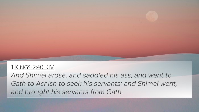 1 Kings 2:40 KJV Bible Verse Image