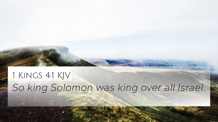 1 Kings 4:1 KJV Bible Verse Image