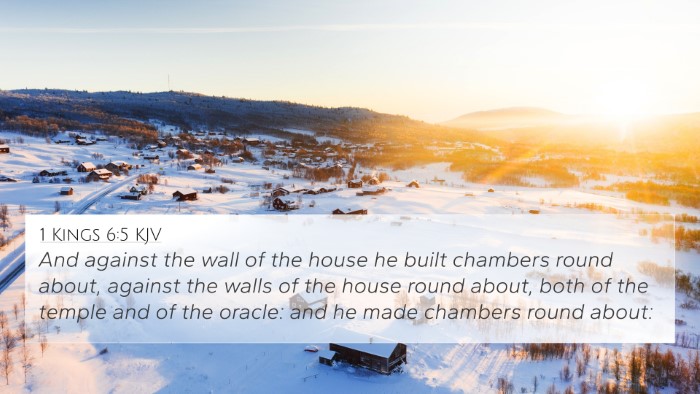 1 Kings 6:5 KJV Bible Verse Image