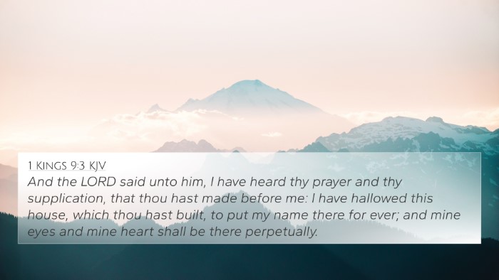 1 Kings 9:3 KJV Bible Verse Image