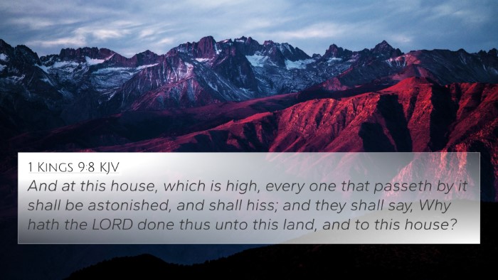 1 Kings 9:8 KJV Bible Verse Image
